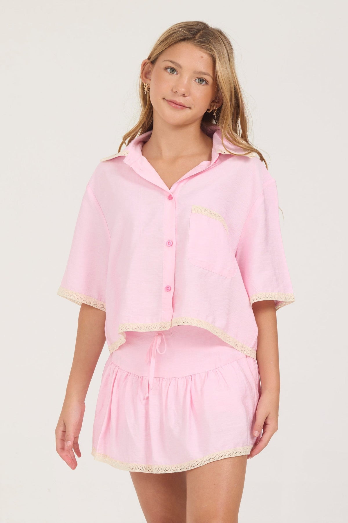 Kids Cherry Blossom Skort