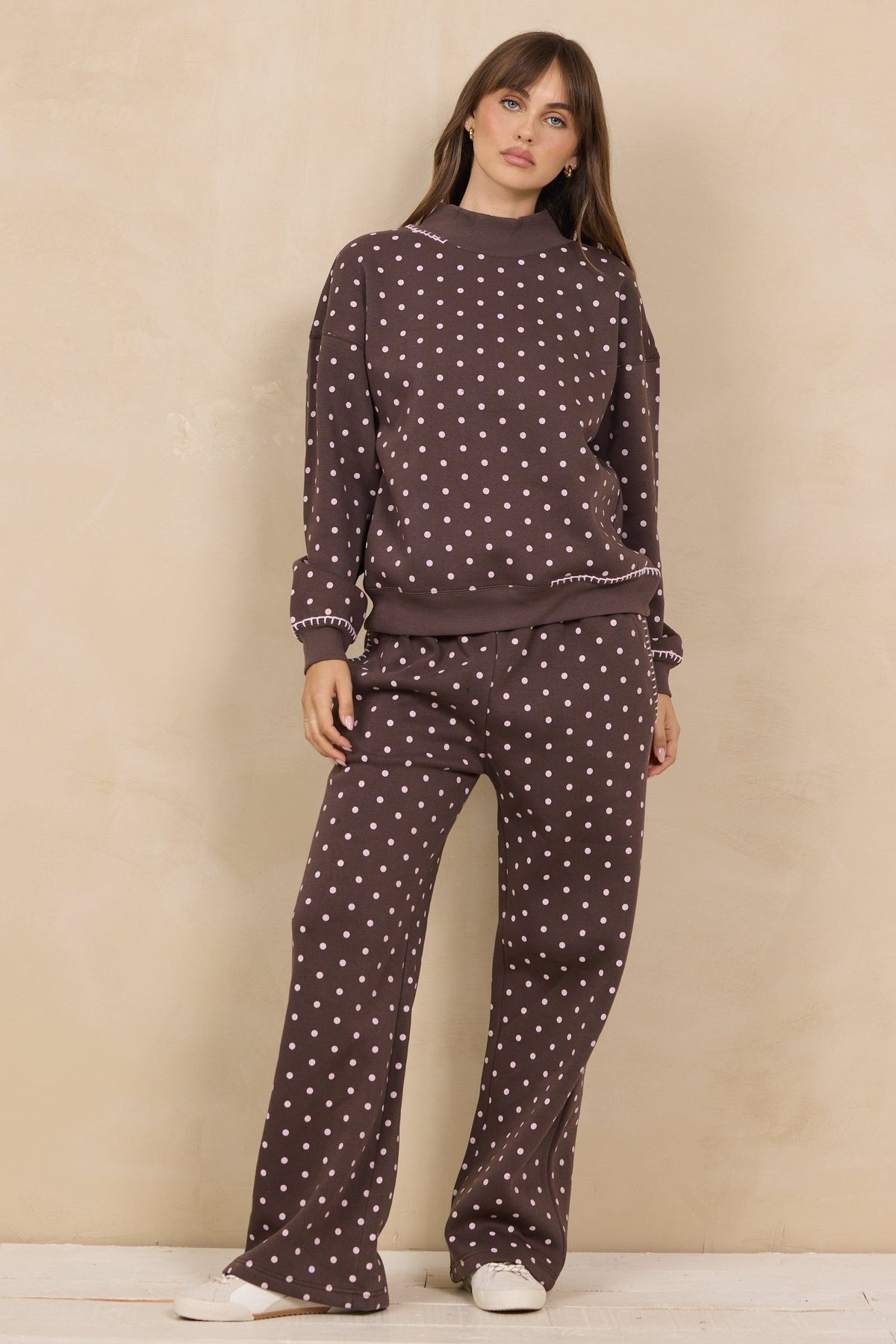 Printed Essential Fleece Pant W/ Whipstitch