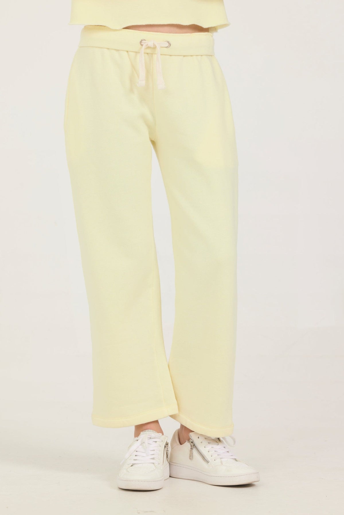 Kids Burnout Wide Leg Heart Back Pocket Pants