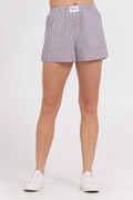 Poplin Stripe Short