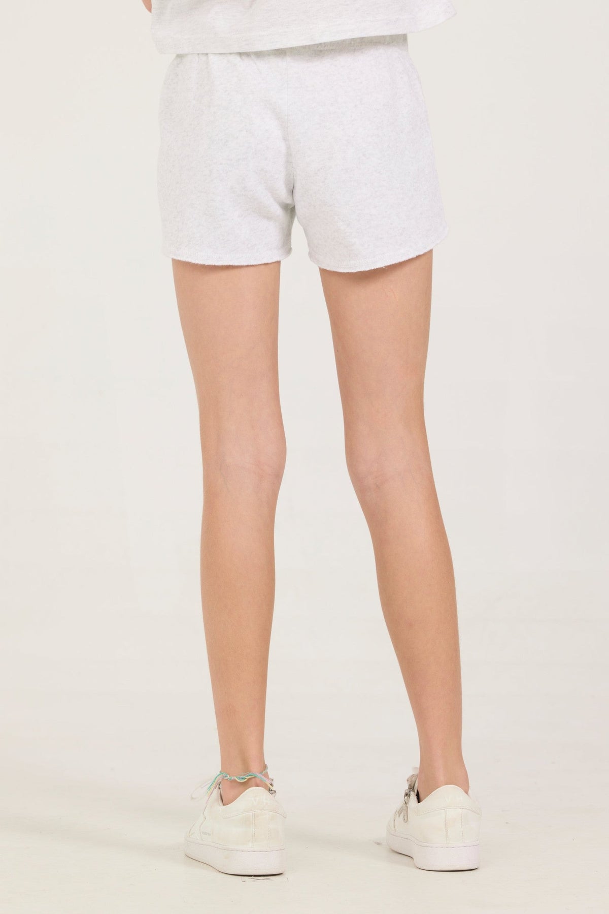 Kids Ash Grey Shorts with Bow