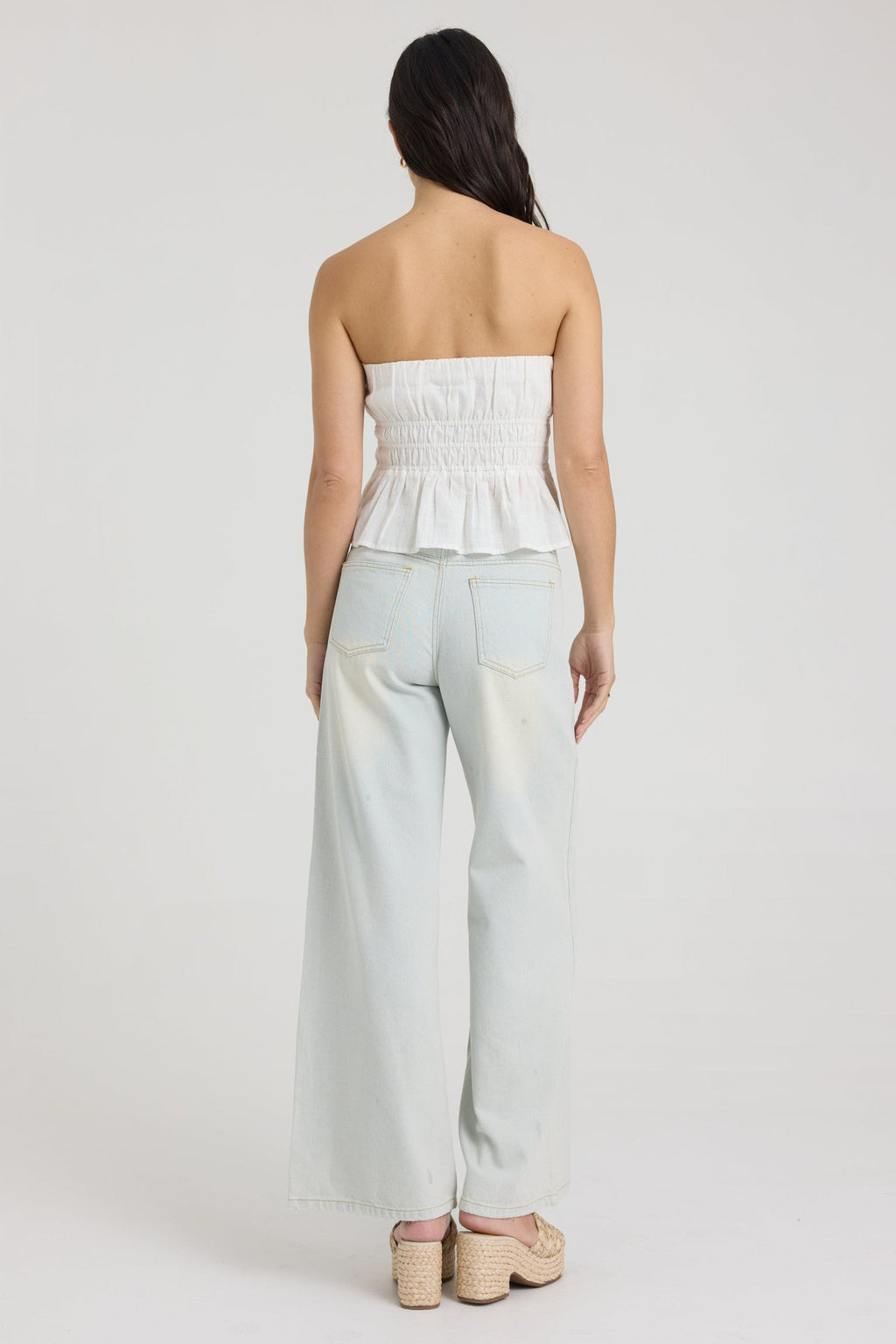 Linen Blend Halter Top