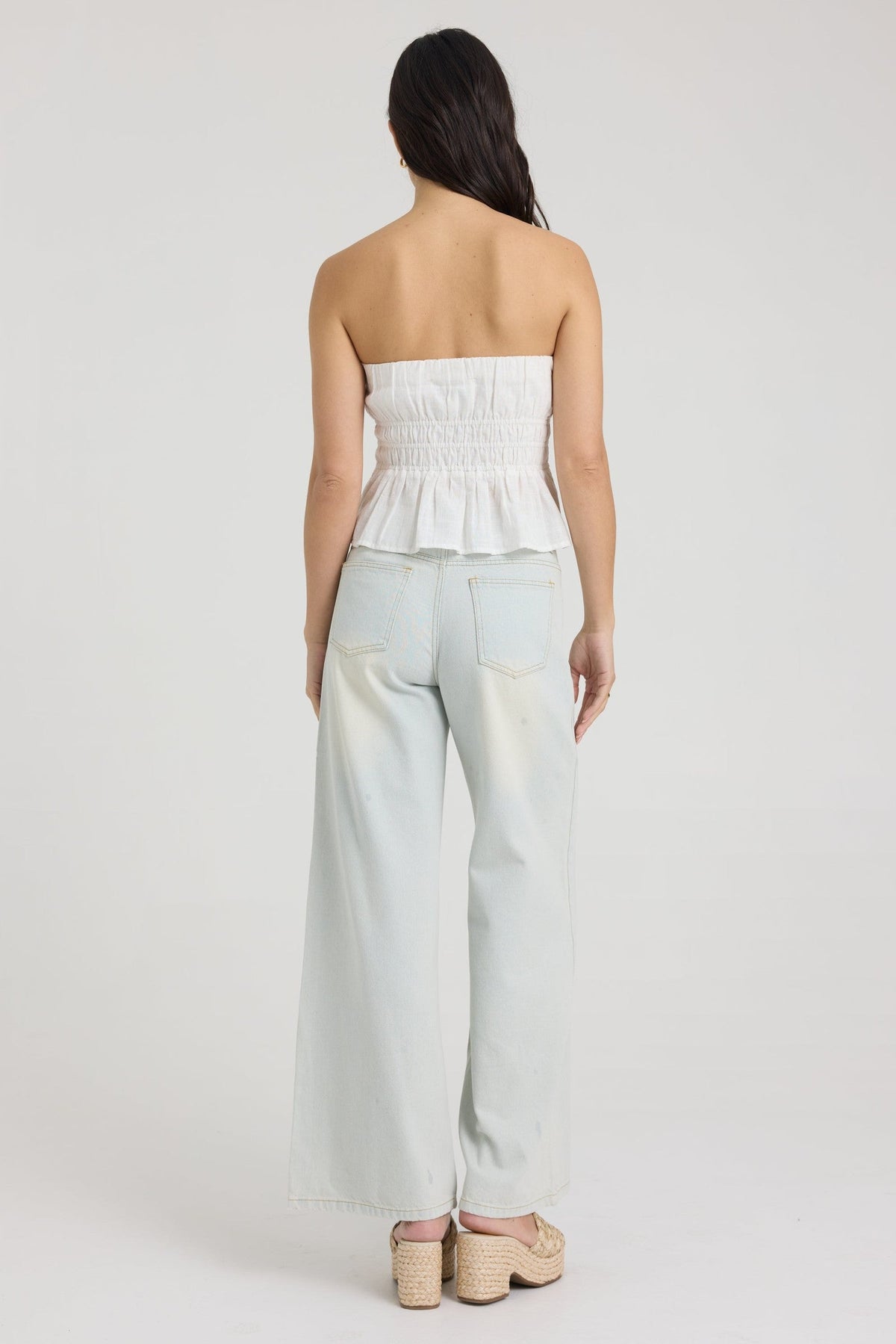Stretch Linen Denim Pant