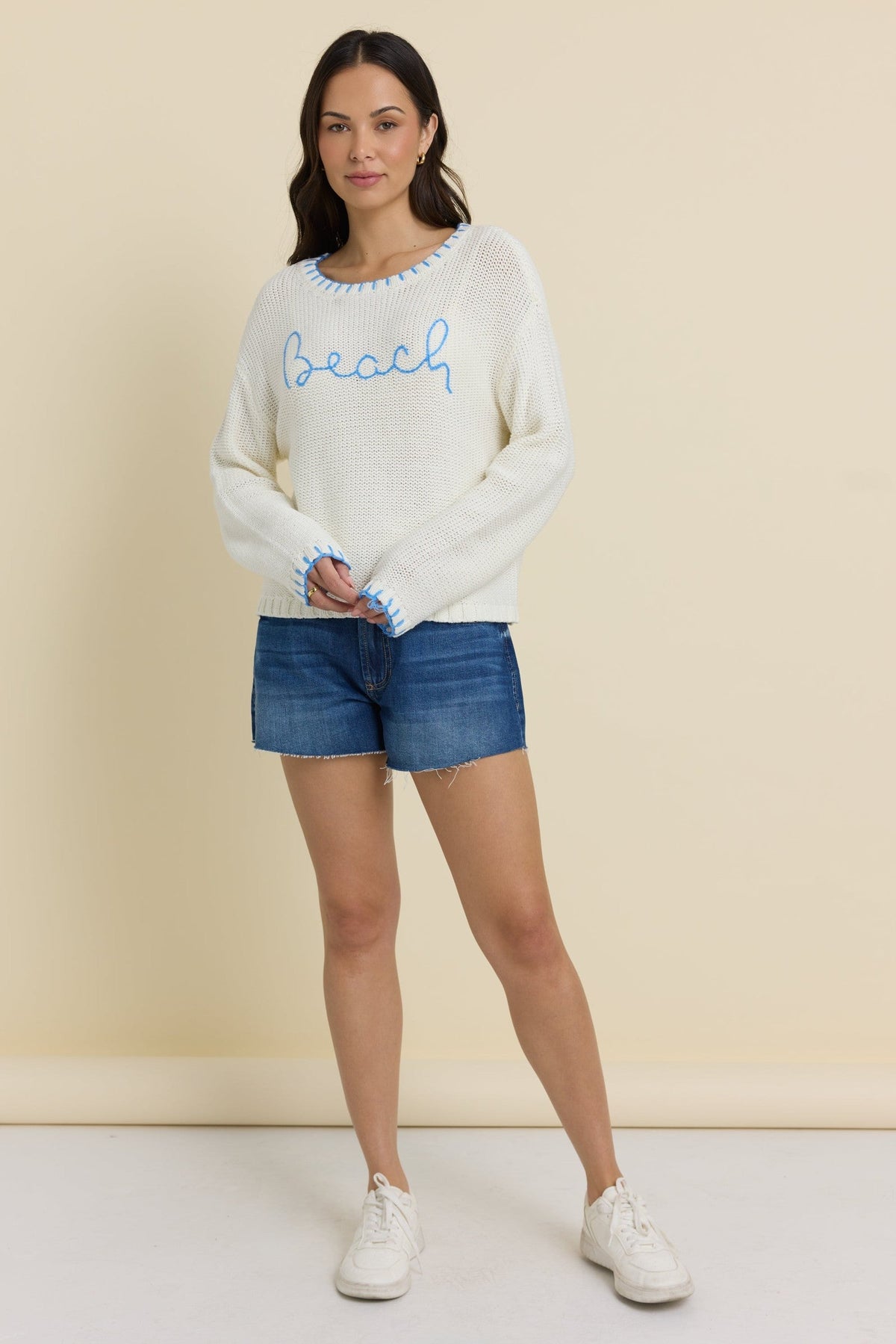 Beach Sweater with Whip Stitch