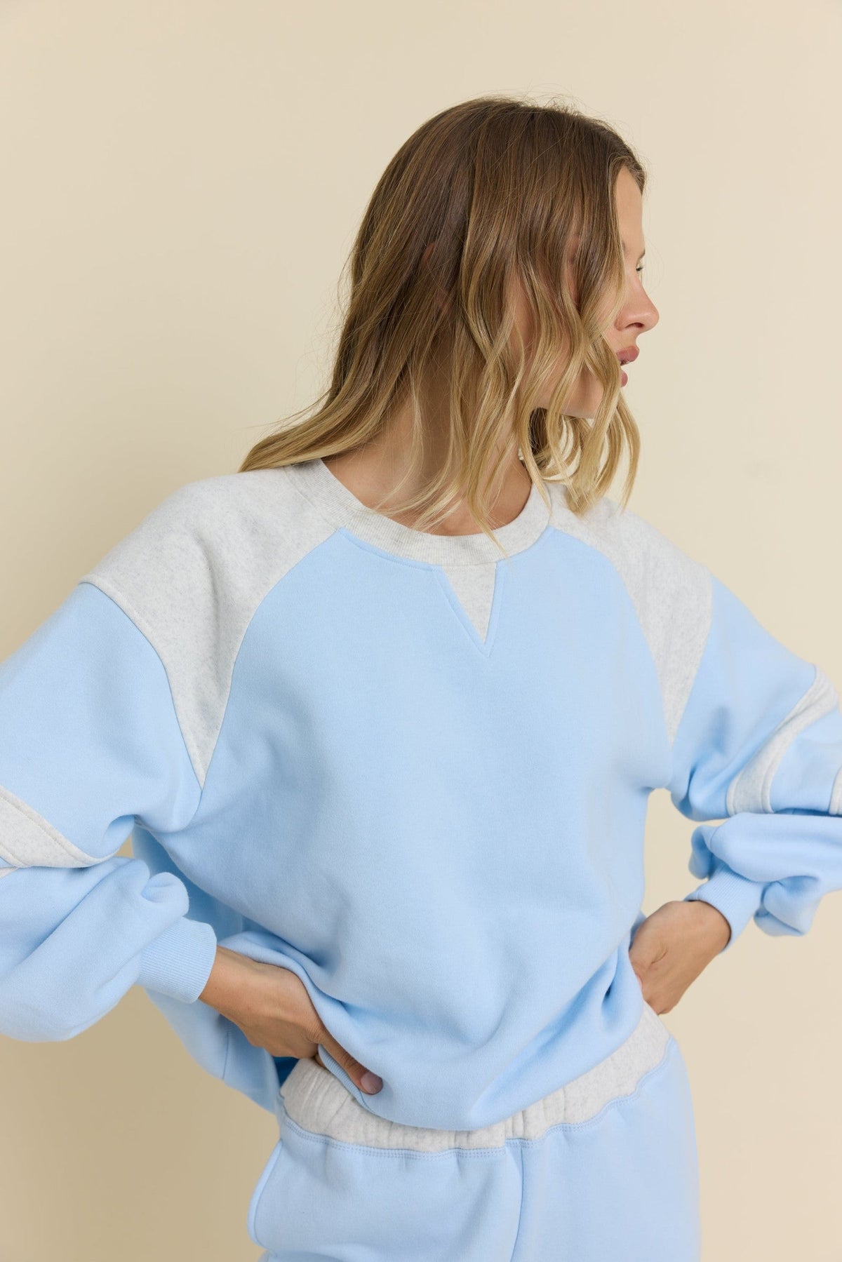 Vintage Fleece Colorblock Crew