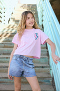 Kids Faux Denim Short