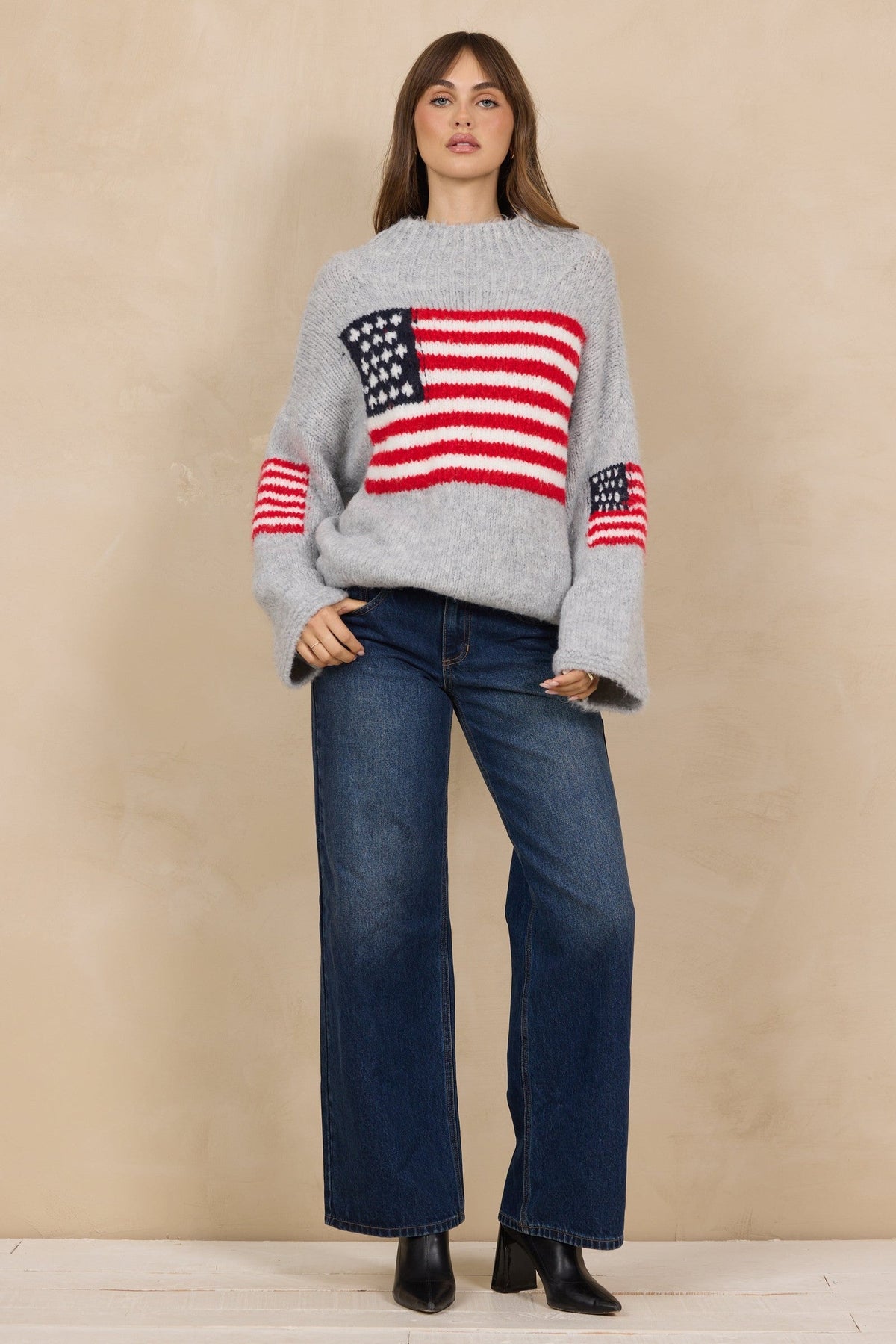 American Flag Sweater