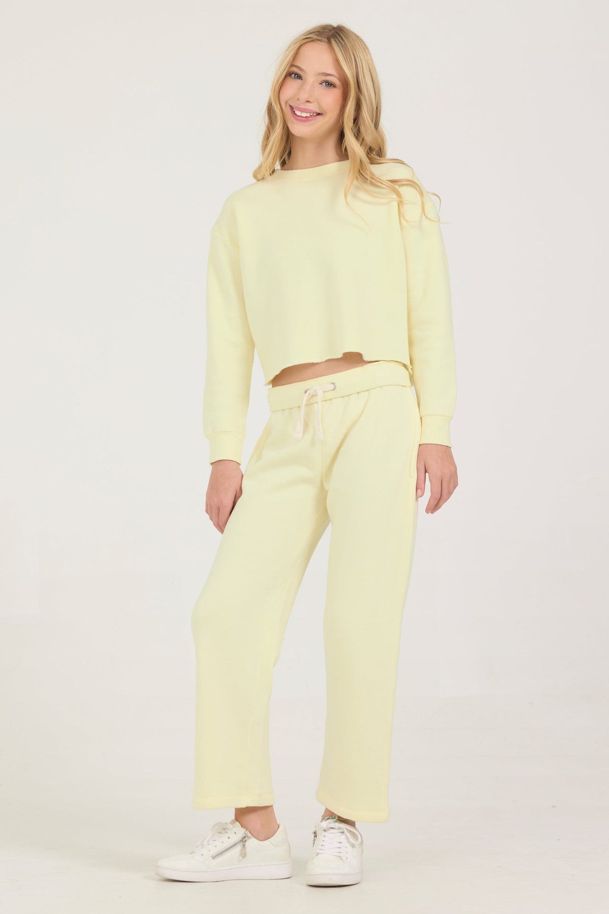 Kids Burnout Cropped Crewneck