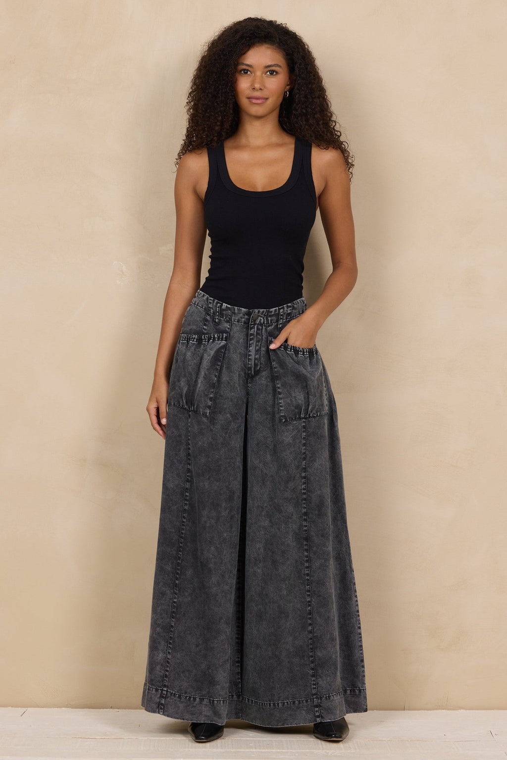 Tencel Ultra Wide Leg Pant