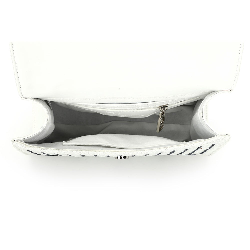 OLIVIA BAG- WHITE/ BLUE