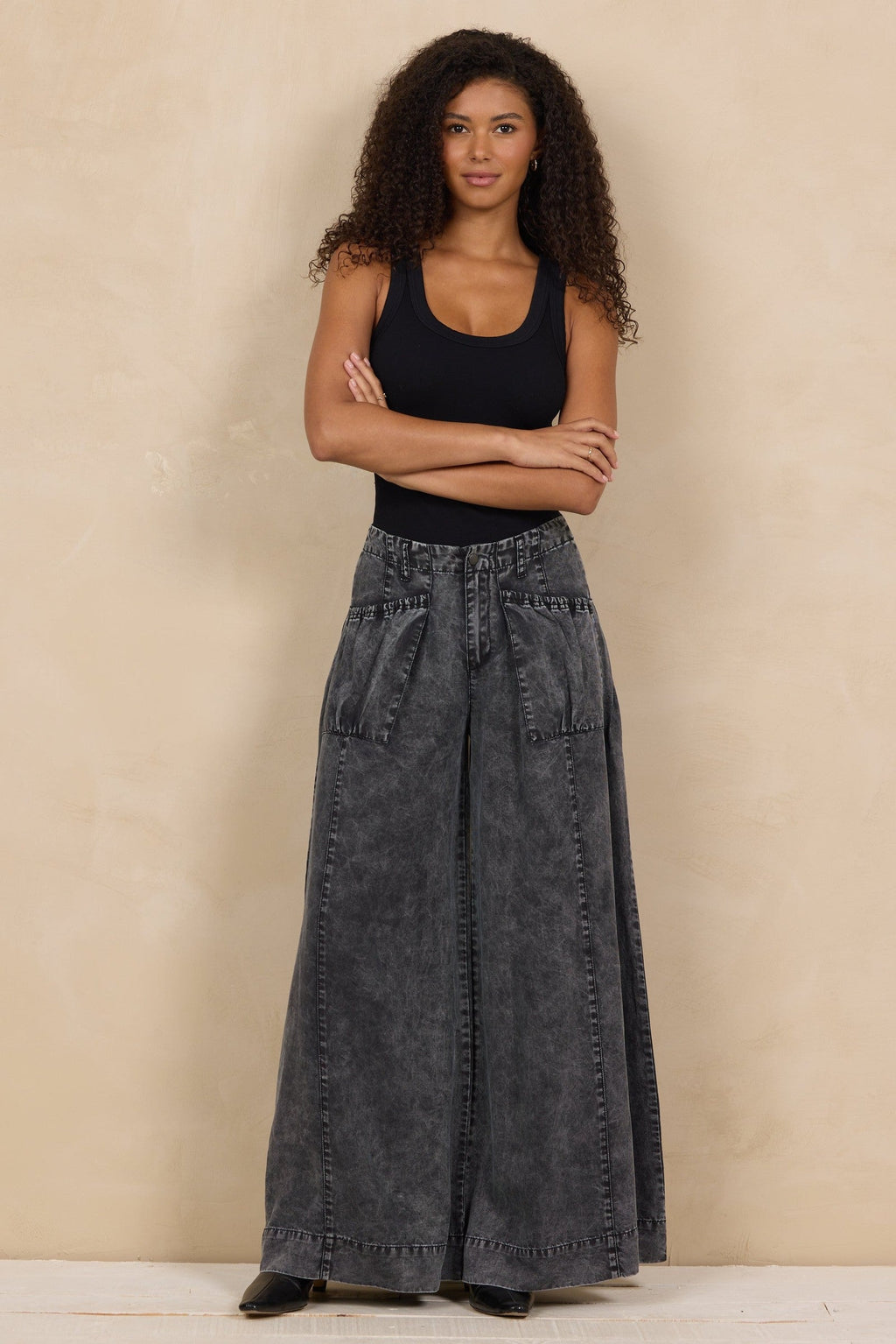 Tencel Ultra Wide Leg Pant