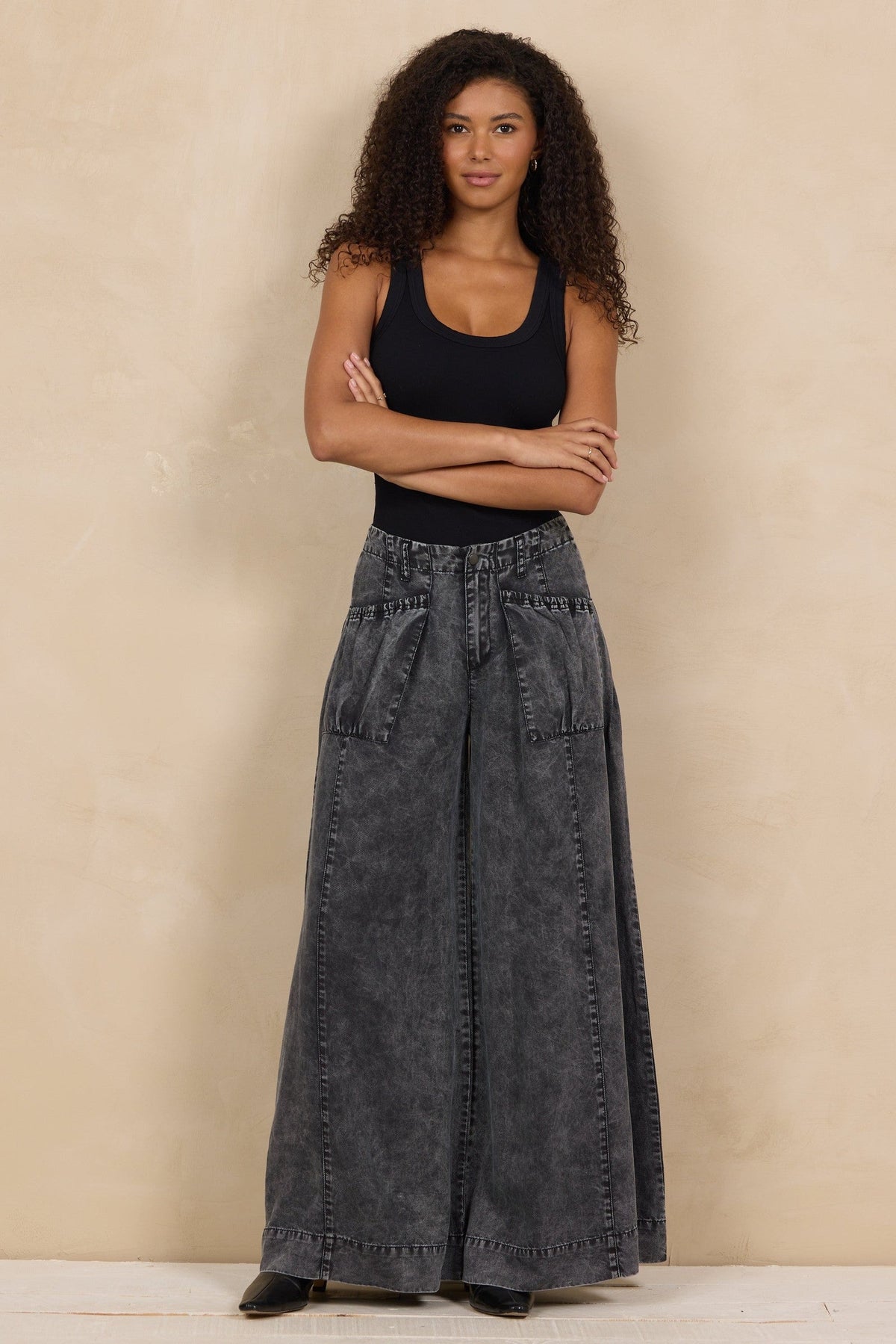 Tencel Ultra Wide Leg Pant