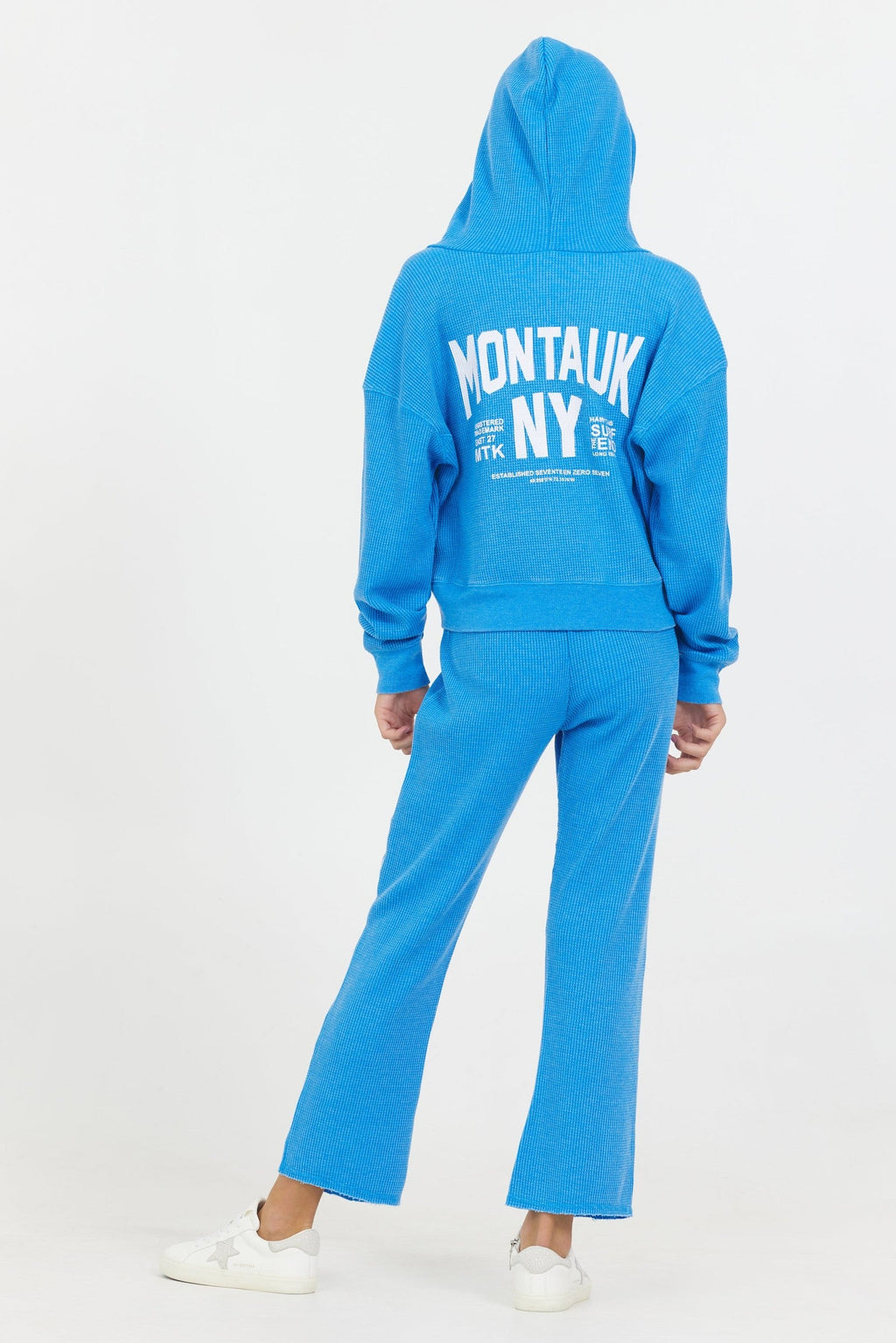 Kids "Montauk" Burnout Thermal Zip Hoodie