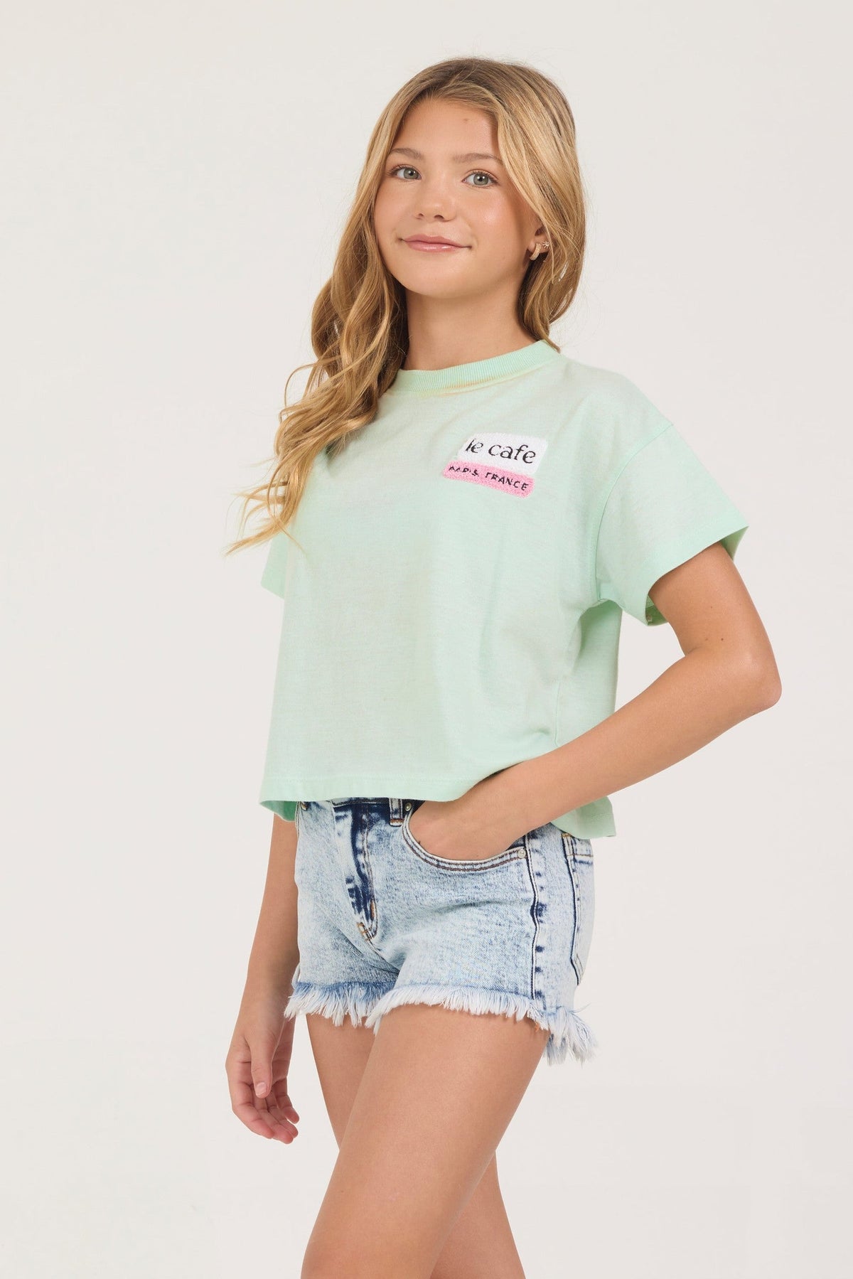 Kids Mint Le Cafe Tee