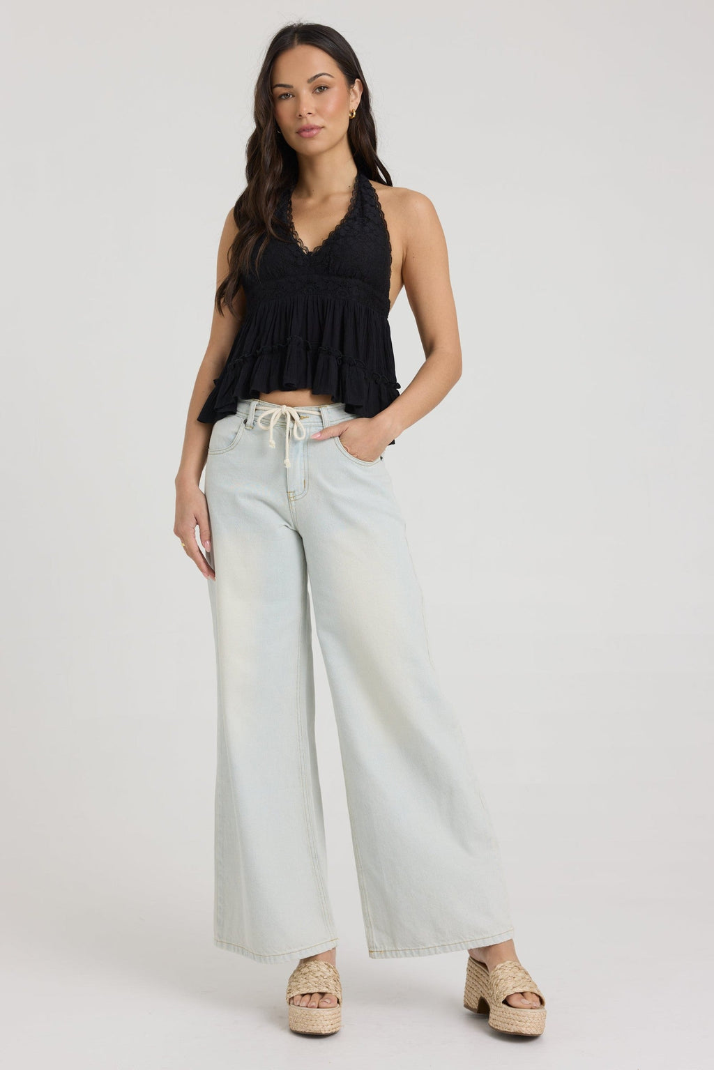 Halter Top with Lace
