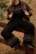 Fair Isle Wide Leg Pant