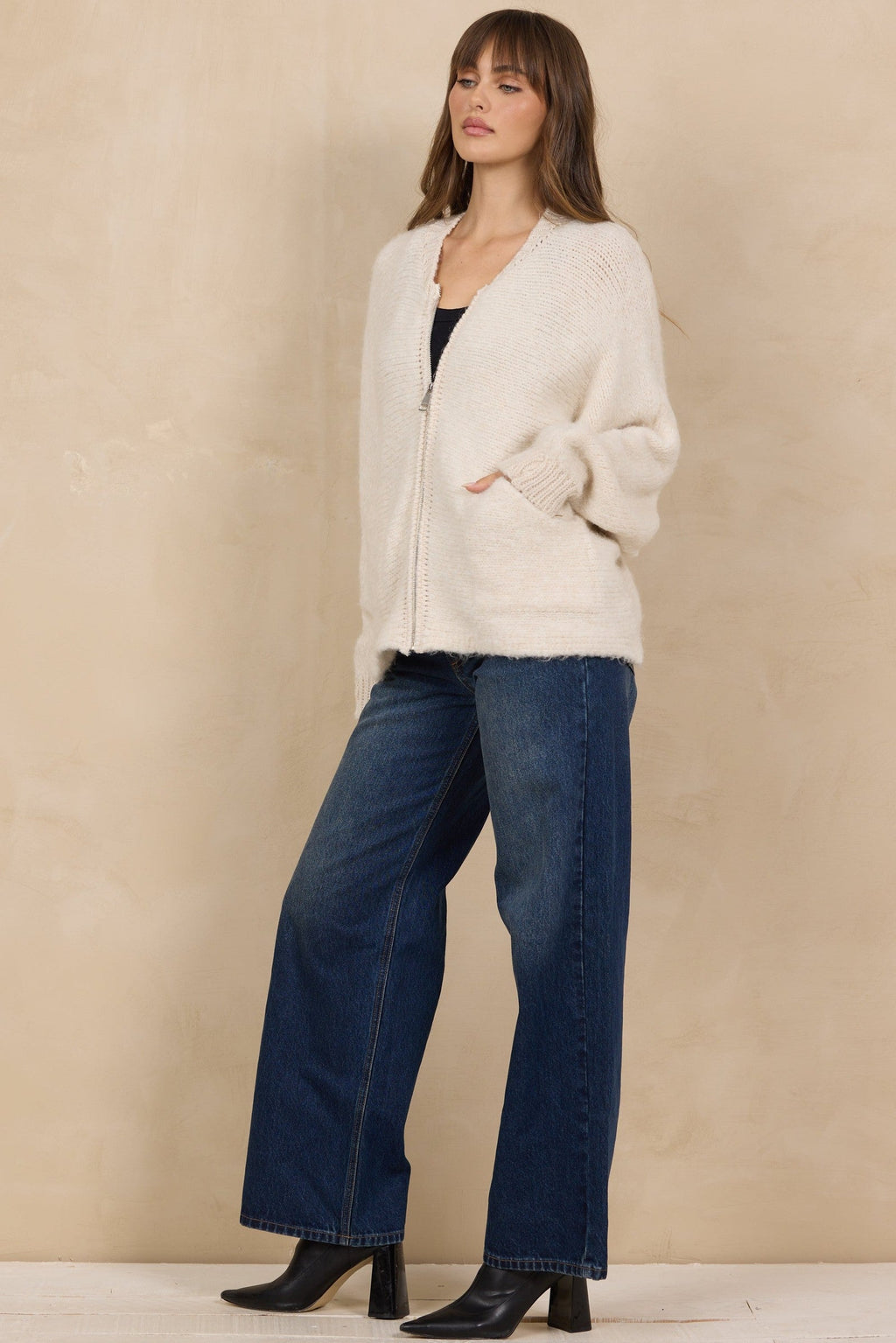 Zip Front Soleil Sweater