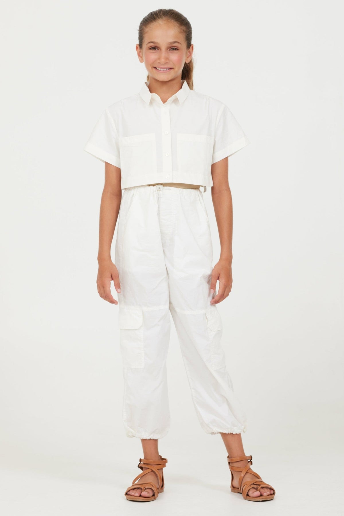 Oyster Parachute Pants