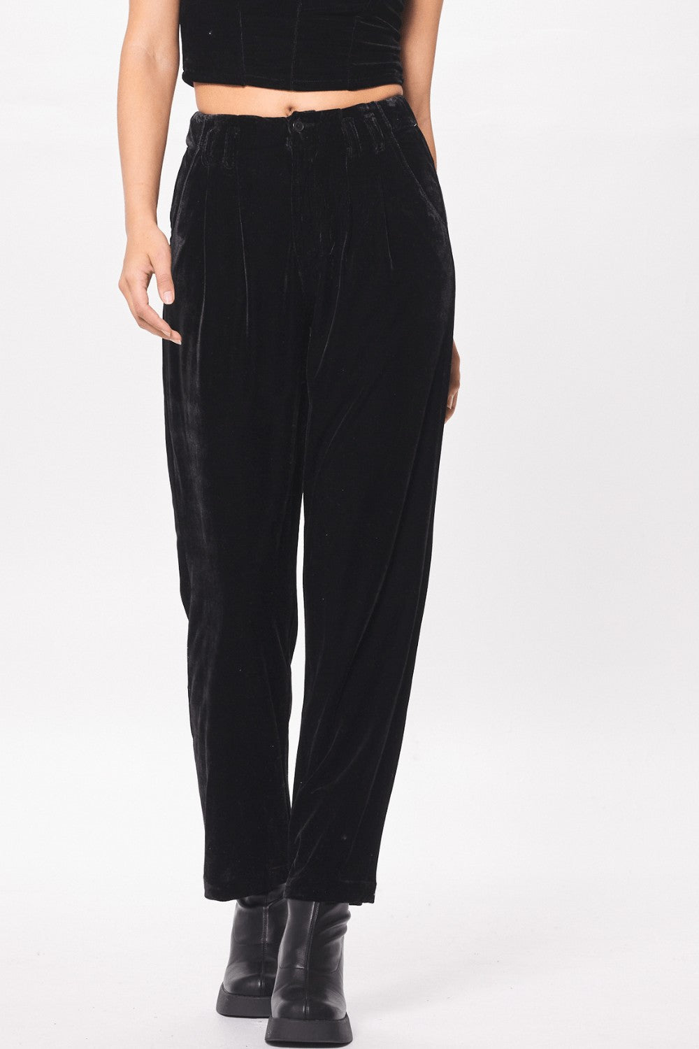Black Velvet Trouser