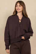 Soft Surf Wash Lace Up Hoodie