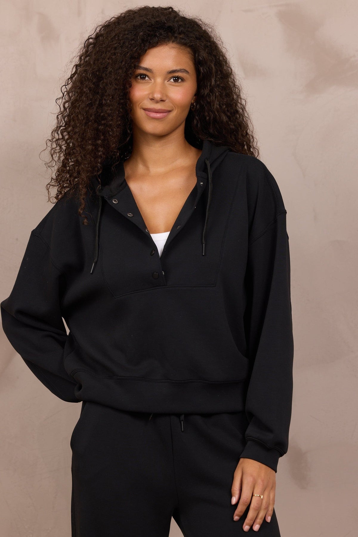 Luxe Cloud Snap Hoodie