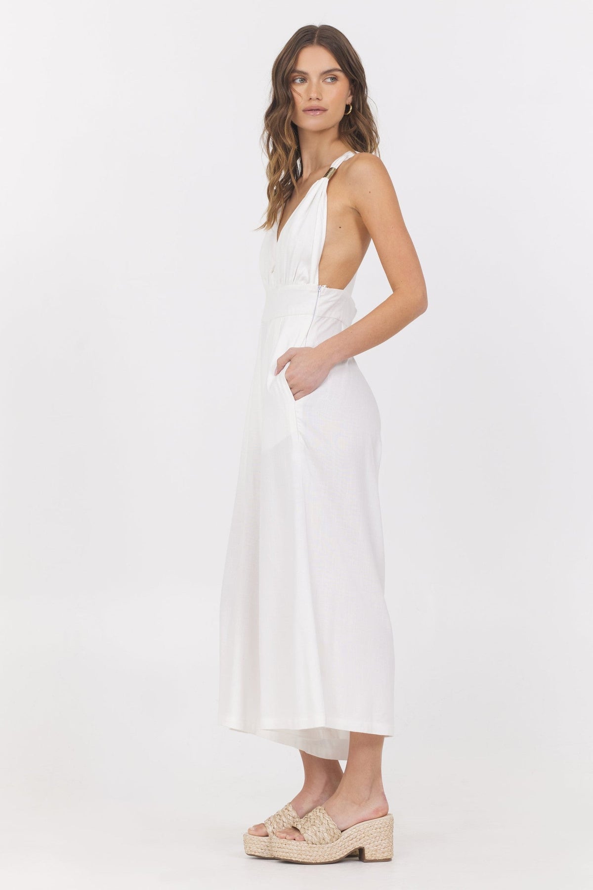 Linen Blend Jumpsuit