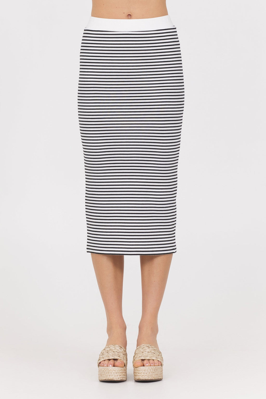 Striped Knit Skirt