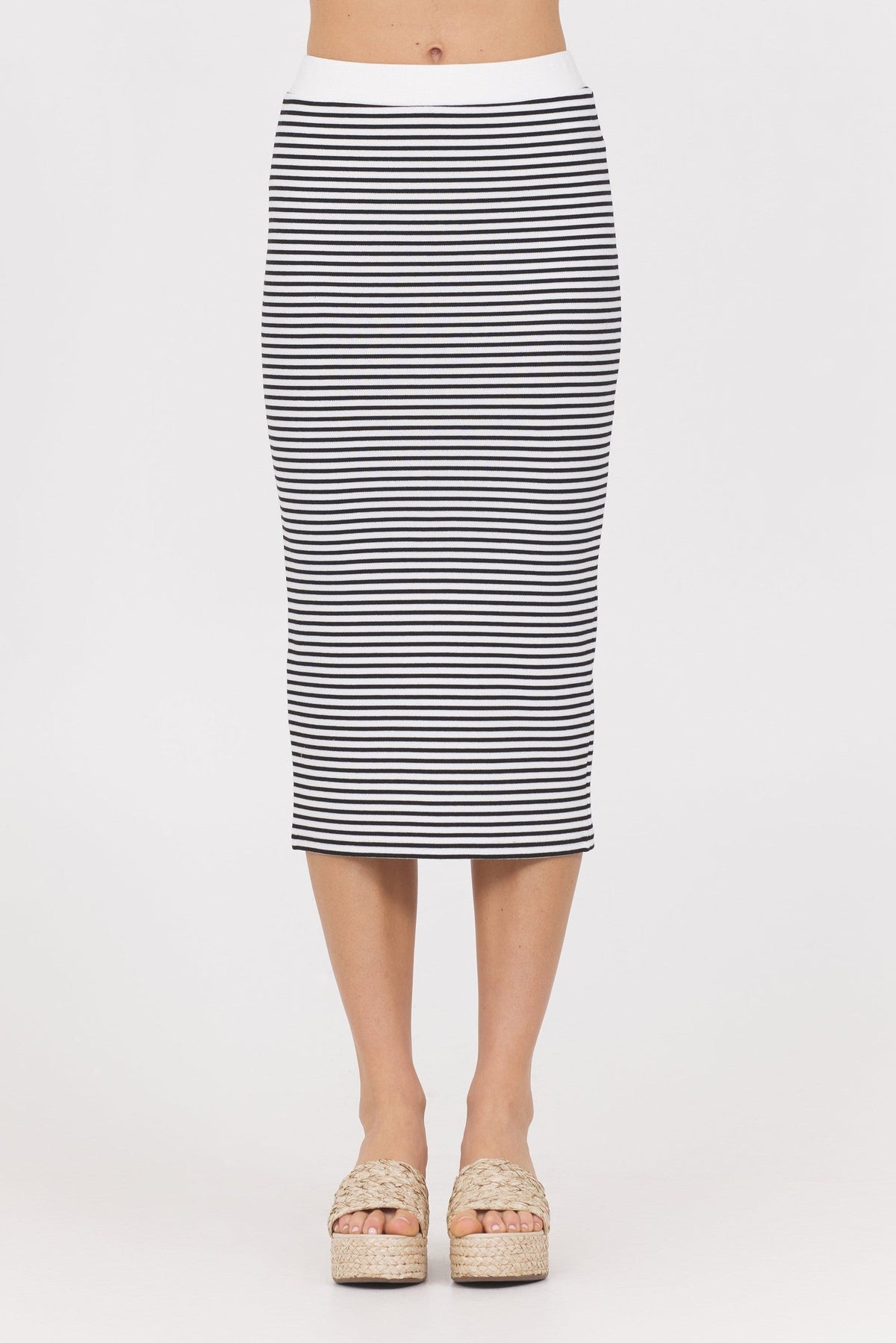 Striped Knit Skirt