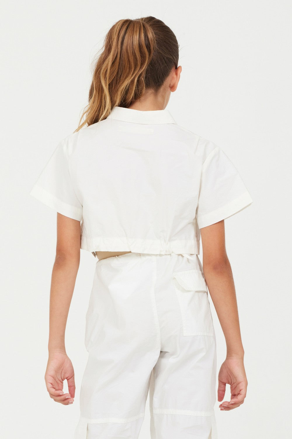 Oyster Cropped Button Down