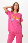 Hot Pink Palm Beach Jet Setter Tee